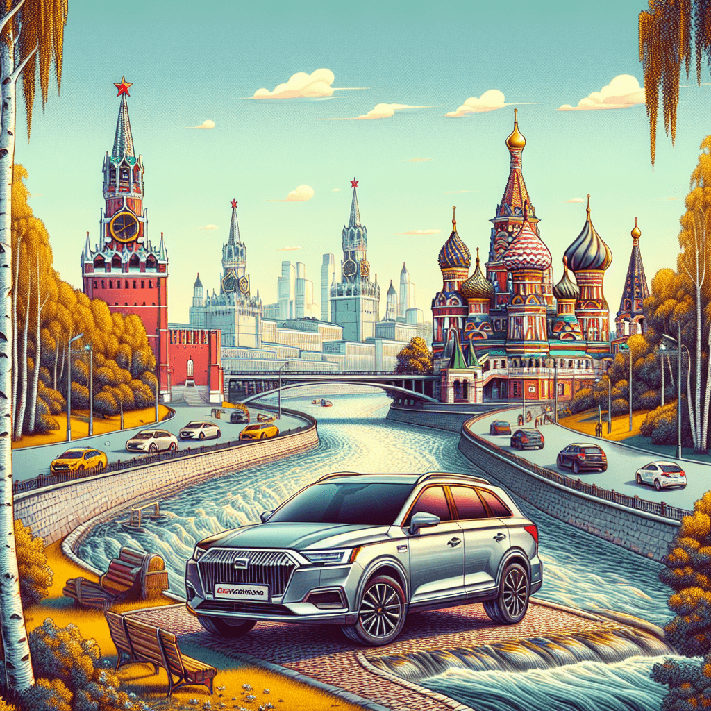 Coche de ciudad, Kremlin de Moscú, Catedral de San Basilio, Río Moscú