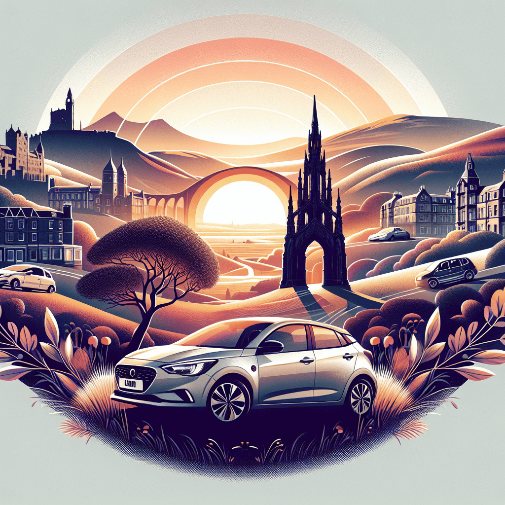 City car in Corstorphine, featuring park, hills, and dovecot