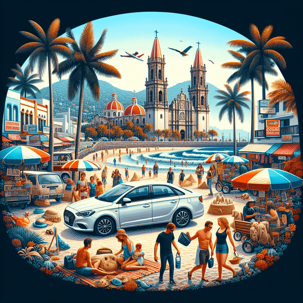City car, energetic Malecon, palm trees, beach, iconic parish